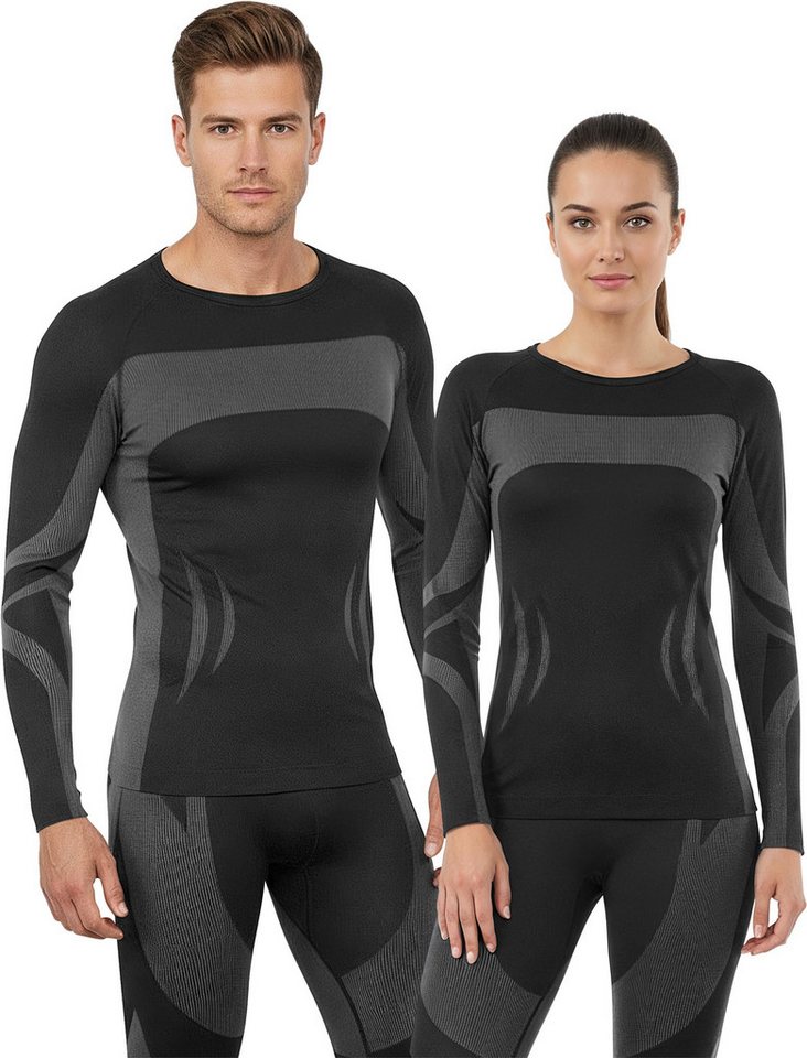 normani Funktionsunterhemd 1x Unisex Thermounterhemd langarm Skiunterhemd für Damen und Herren von normani