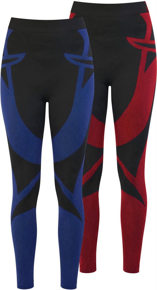 normani Funktionsunterhose 2 x Thermounterhose Lange Skiunterwäsche Unisex Thermohose für Damen und Herren von normani