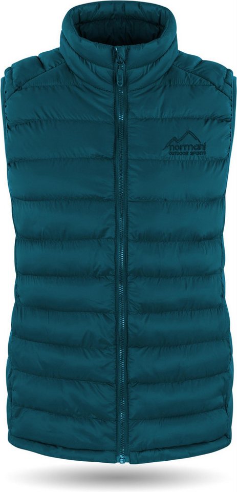 normani Funktionsweste Damen Weste Turku Wattierte Outdoorweste Übergangsweste mit Reißverschlusstaschen von normani