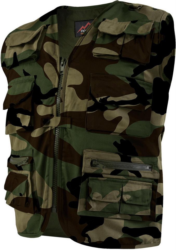 normani Funktionsweste Herren Outdoor-Weste Acacia Safariweste Reiseweste Angelweste Freizeitweste Alltagsweste von normani