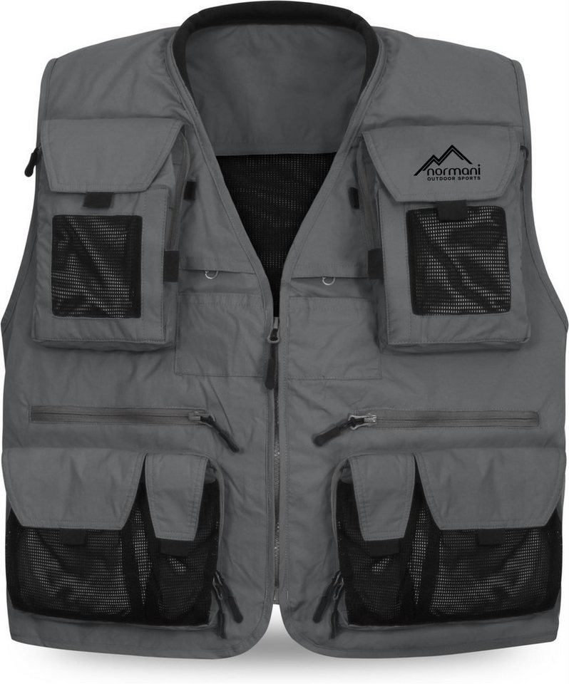 normani Funktionsweste Herren Outdoor-Weste Kajikia Ultraleichte Angelweste Fischerweste Multifunktionsweste Jagdweste von normani