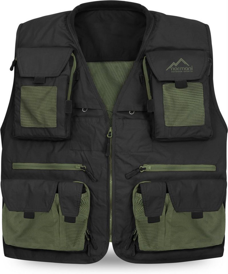 normani Funktionsweste Herren Outdoor-Weste Kajikia Ultraleichte Angelweste Fischerweste Multifunktionsweste Jagdweste von normani