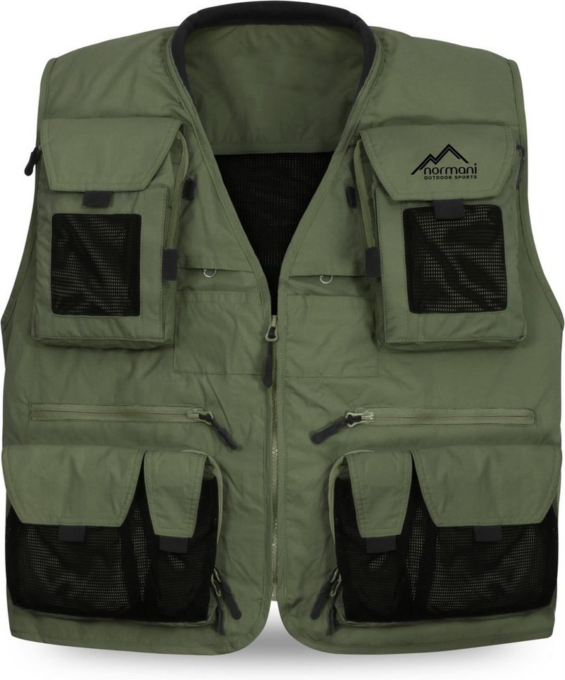 normani Funktionsweste Herren Outdoor-Weste Kajikia Ultraleichte Angelweste Fischerweste Multifunktionsweste Jagdweste von normani