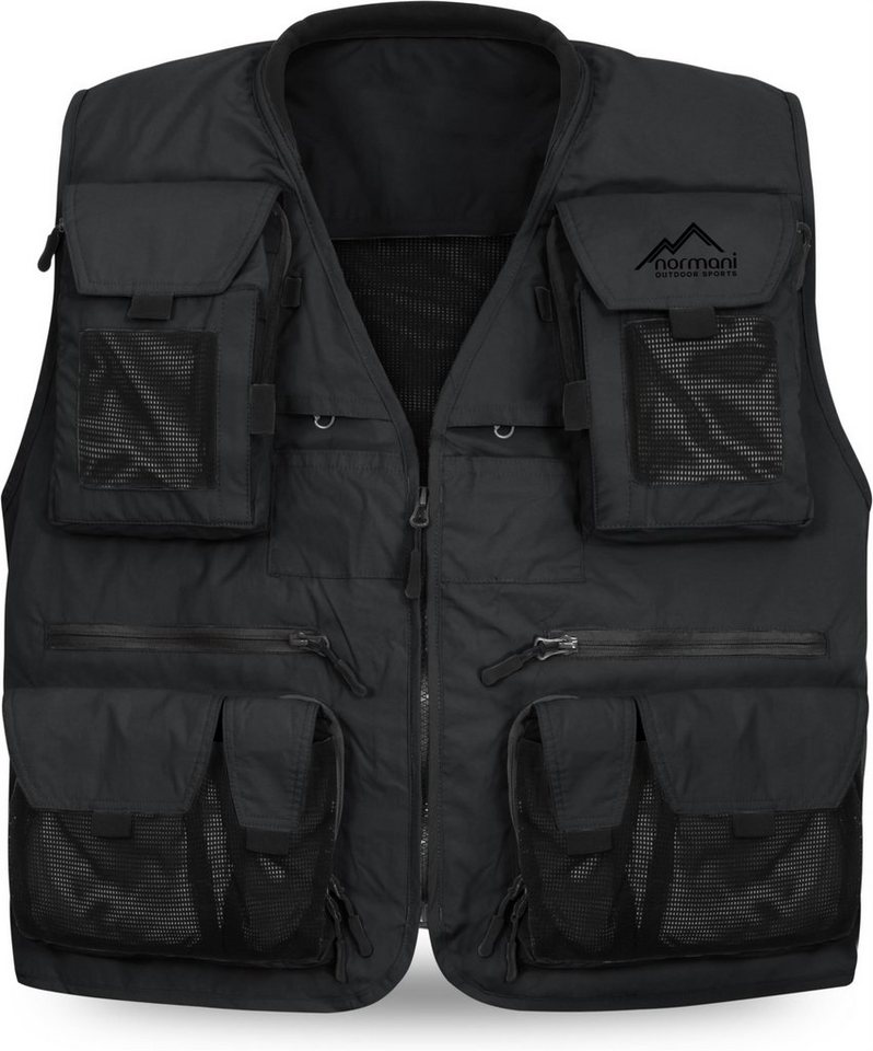 normani Funktionsweste Herren Outdoor-Weste Kajikia Ultraleichte Angelweste Fischerweste Multifunktionsweste Jagdweste von normani