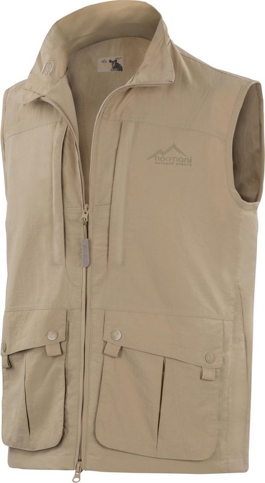 normani Funktionsweste Outdoor Weste Okapi Outdoorweste Sommerweste Angelweste Jagdweste mit Sonnenschutzmaterial von normani