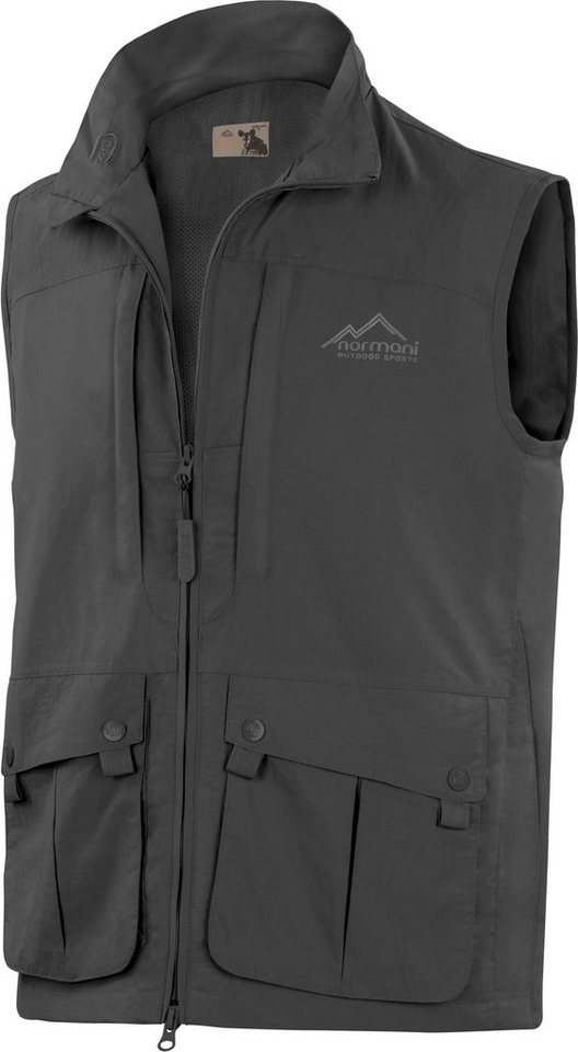 normani Funktionsweste Outdoor Weste Okapi Outdoorweste Sommerweste Angelweste Jagdweste mit Sonnenschutzmaterial von normani