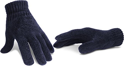 normani HANDSCHUHE Chenille für Teenager und Damen lila Farbe Marine von normani