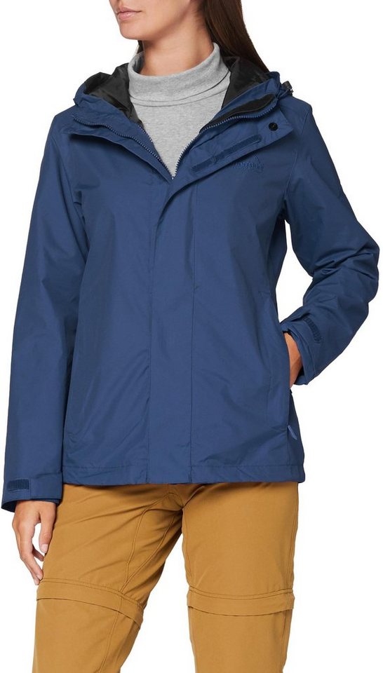 normani Hardshelljacke Damen Hardshelljacke Magellan Regenjacke mit Kapuze 10.000 mm Wassersäule Winddicht Wetterfest von normani