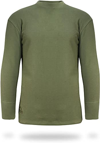 normani Herren Langarm Winter Ski Unterhemd Funktionsshirt mit Plüschfutter Farbe Oliv Größe XL von normani