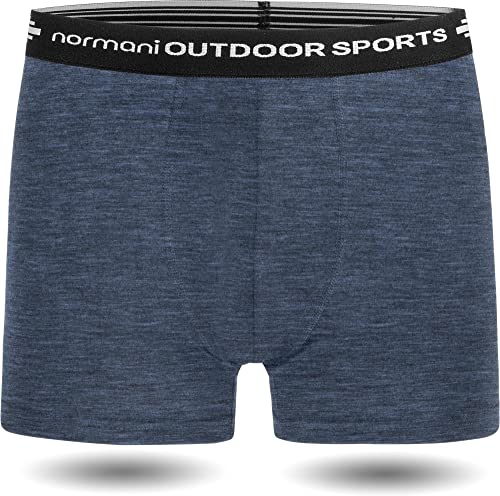 normani Herren Merino Unterhose Boxershorts Funktionsunterwäsche Sportunterhose - 100% MERINOWOOL Farbe Navy Größe 3XL von normani