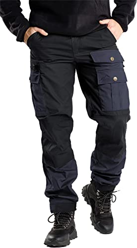 normani Herren Outdoorhose Trekkinghose Pants Funktionshose mit Wachsbeschichtung für Outdoor-Aktivitäten Farbe Blau/Navy Größe 4XL von normani