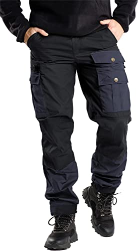 normani Herren Outdoorhose Trekkinghose Pants Funktionshose mit Wachsbeschichtung für Outdoor-Aktivitäten Farbe Blau/Navy Größe 5XL von normani