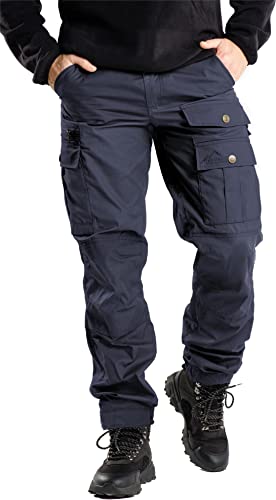normani Herren Outdoorhose Trekkinghose Pants Funktionshose mit Wachsbeschichtung für Outdoor-Aktivitäten Farbe Blau Größe 5XL von normani