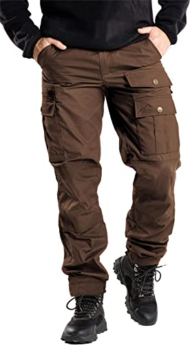 normani Herren Outdoorhose Trekkinghose Pants Funktionshose mit Wachsbeschichtung für Outdoor-Aktivitäten Farbe Braun Größe 5XL von normani