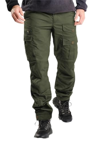 normani Herren Outdoorhose Trekkinghose Pants Funktionshose mit Wachsbeschichtung für Outdoor-Aktivitäten Farbe Oliv Größe 3XL von normani