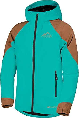 normani Herren Regenjacke - wasserdichte, atmunsgaktive Outdoorjacke - Wassersäule: 20.000 mm Softshelljacke Funktionsjacke Fahrradjacke mit 3M Reflektoren Farbe Petrol Größe XXL von normani