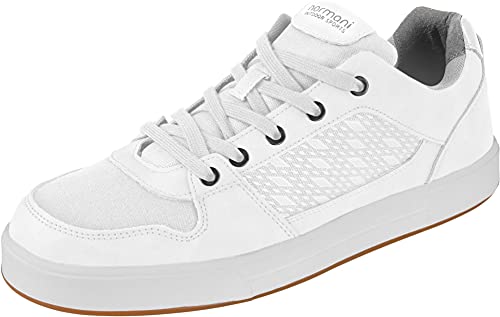 normani Herren Sommerschuhe Sommer Sneaker Low-Top Outdoor Sneaker Leichte Freizeitsneaker Atmungsaktive Halbsneaker Halbschuhe Sportschuhe Farbe Weiß Größe 42 von normani