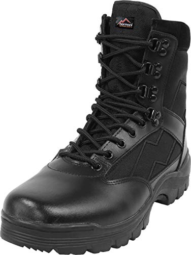 normani Herren Stiefel Leder Swat Boots mit Thinsulate Fütterung Farbe Black Größe 38 EU von normani