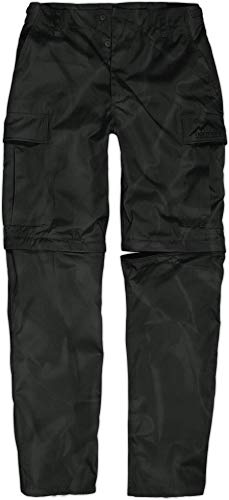 normani Herren leichte 2-in-1 Zip Off Funktionshose Rip-Stop Feldhose Wanderhose (XS-5XL) Farbe Schwarz Größe XS/46 von normani