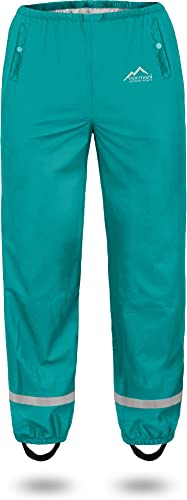 normani Kinder-Regenhose 2-Wege-Stretch Überziehhose Unisex für Jungen und Mädchen ungefüttert - Wasserdicht (Wassersäule: 5000 mm, Winddicht und Atmungsaktiv Farbe Petrol Größe XL/158-164 normani Kinder-Regenhose 2-Wege-Stretch Überziehhose Unisex für Jungen und Mädchen ungefüttert - Wasserdicht (Wassersäule: 5000 mm, Winddicht und Atmungsaktiv Farbe Petrol Größe XL/158-164 von normani