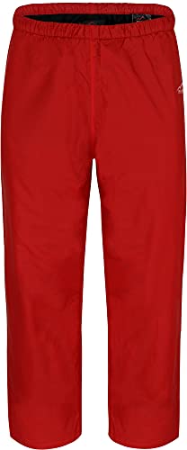 normani Kinder Regenhose Unisex für Jungen und Mädchen mit warmem, weichem Fleecefutter - Wassersäule 5000 mm Farbe Rot Größe S/122-128 von normani