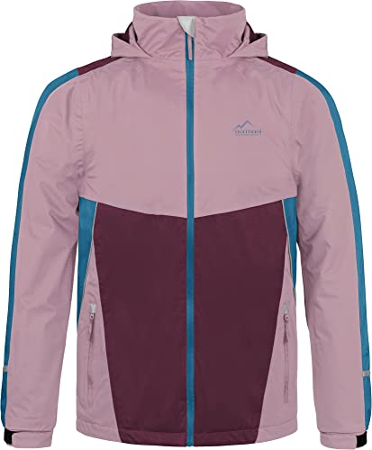 normani Kinder Regenjacke - Wasserdichte Winterjacke mit Fleecefutter und 3M Reflektoren - Softshelljacke Thermojacke für Junge und Mädchen - Wassersäule: 6000 mm Farbe Rosa Größe 134-140 von normani