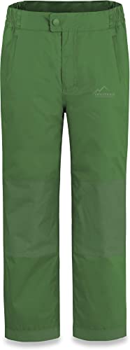 normani Kinder Thermohose Winterhose wasserdichte Skihose Schneehose Softshellhose Outdoorhose mit Seitentaschen - Wassersäule: 8500 mm - für Junge und Mädchen Farbe Grün Größe 98-104 von normani