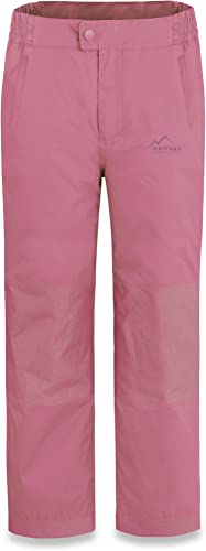 normani Kinder Thermohose Winterhose wasserdichte Skihose Schneehose Softshellhose Outdoorhose mit Seitentaschen - Wassersäule: 8500 mm - für Junge und Mädchen Farbe Pink Größe 158-164 von normani