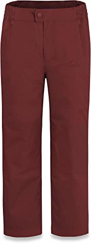 normani Kinder Thermohose Winterhose wasserdichte Skihose Schneehose Softshellhose Outdoorhose mit Seitentaschen - Wassersäule: 8500 mm - für Junge und Mädchen Farbe Rot Größe 122-128 von normani