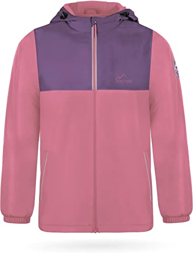 normani Kinder Winterjacke Skijacke Schneejacke Wasserdichte Outdoorjacke für Junge und Mädchen - Wassersäule: 7000 mm Farbe Rose Größe 110-116 von normani