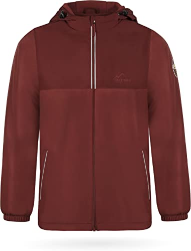 normani Kinder Winterjacke Skijacke Schneejacke Wasserdichte Outdoorjacke für Junge und Mädchen - Wassersäule: 7000 mm Farbe Rot Größe 122-128 von normani