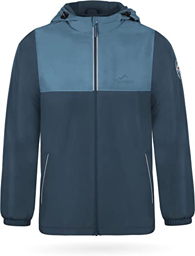 normani Kinder Winterjacke Skijacke Schneejacke wasserdichte Outdoorjacke für Junge und Mädchen - Wassersäule: 7000 mm Farbe Navy Größe 146-152 von normani