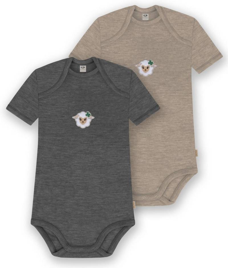 normani Kurzarmbody 2er Set Baby Merino Body Kurzarm Tauranga von normani