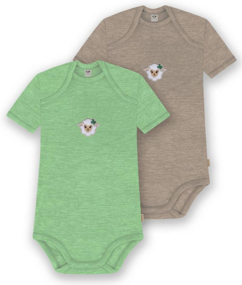 normani Kurzarmbody 2er Set Baby Merino Body Kurzarm Tauranga von normani