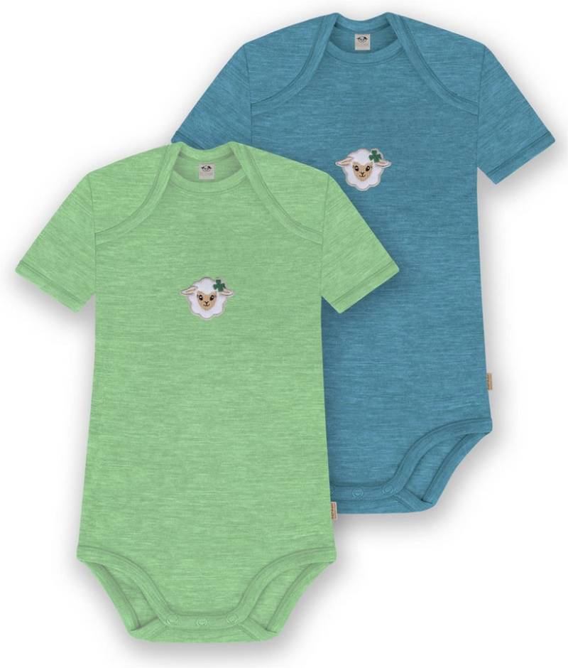 normani Kurzarmbody 2er Set Baby Merino Body Kurzarm Tauranga von normani