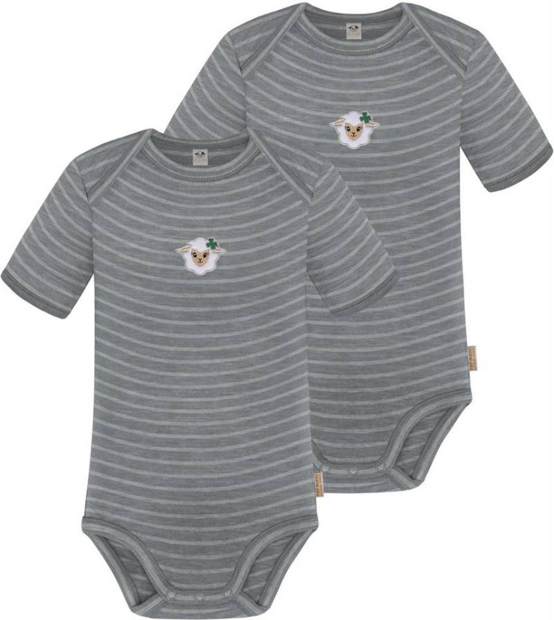 normani Kurzarmbody 2er Set Baby Merino Body Kurzarm Tauranga Baby Kurzarm Strampler aus 100 % Merinowolle und OEKO-Tex Standard 100 von normani