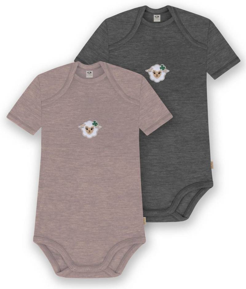 normani Kurzarmbody 2er Set Baby Merino Body Kurzarm Tauranga von normani