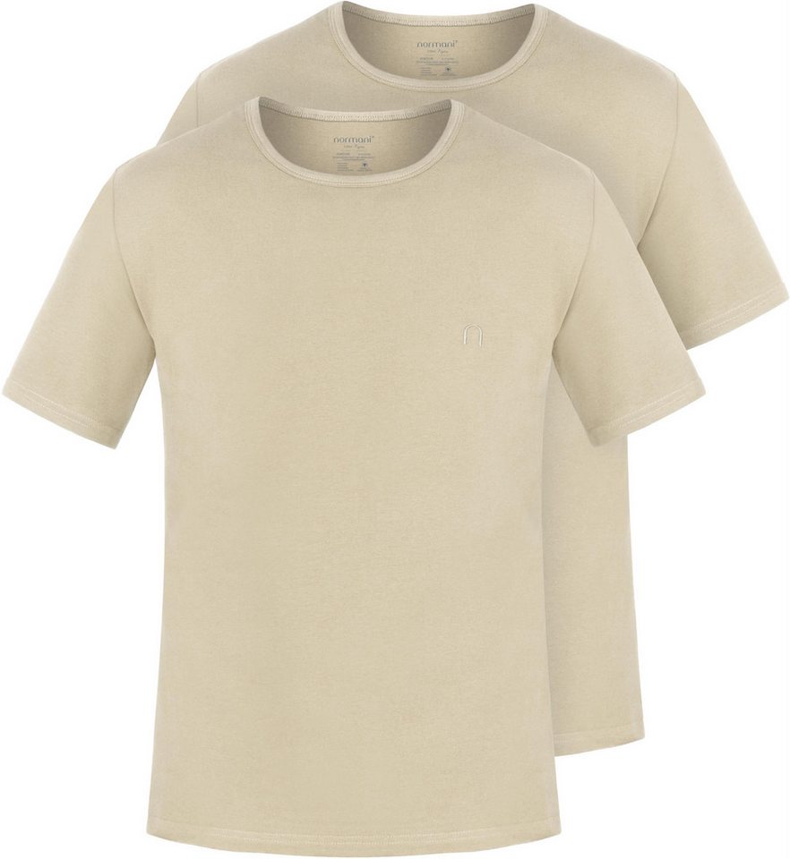 normani Kurzarmshirt 2er Set Herren T-Shirts aus Bio-Baumwolle Nyons (2er-Pack) Basic Shirt für Männer GOTS-zertifiziert von normani