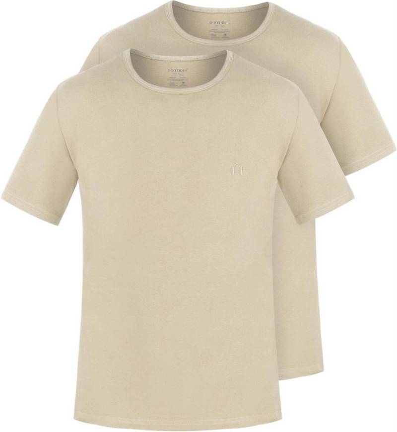 normani Kurzarmshirt 2er Set Herren T-Shirts aus Bio-Baumwolle Nyons (2er-Pack) Basic Shirt für Männer GOTS-zertifiziert von normani