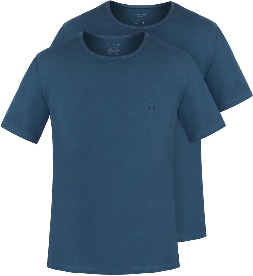 normani Kurzarmshirt 2er Set Herren T-Shirts aus Bio-Baumwolle Nyons (2er-Pack) Basic Shirt für Männer GOTS-zertifiziert von normani