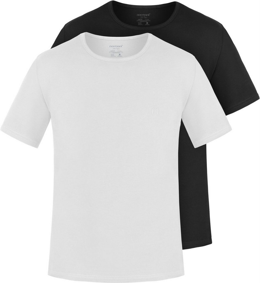 normani Kurzarmshirt 2er Set Herren T-Shirts aus Bio-Baumwolle Nyons (2er-Pack) Basic Shirt für Männer GOTS-zertifiziert von normani