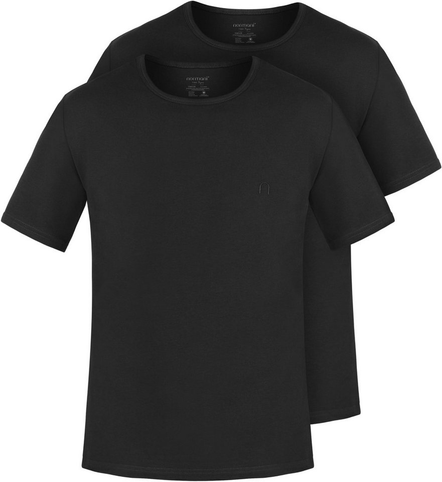 normani Kurzarmshirt 2er Set Herren T-Shirts aus Bio-Baumwolle Nyons (2er-Pack) Basic Shirt für Männer GOTS-zertifiziert von normani