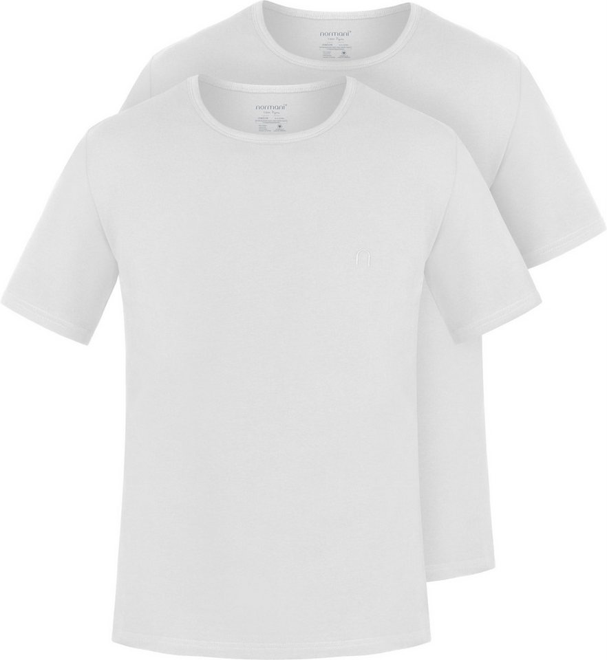 normani Kurzarmshirt 2er Set Herren T-Shirts aus Bio-Baumwolle Nyons (2er-Pack) Basic Shirt für Männer GOTS-zertifiziert von normani