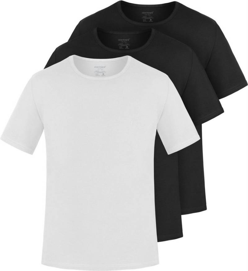 normani Kurzarmshirt 3er Set Herren T-Shirts aus Bio-Baumwolle Nyons (3er-Pack) Basic Shirt für Männer GOTS-zertifiziert von normani