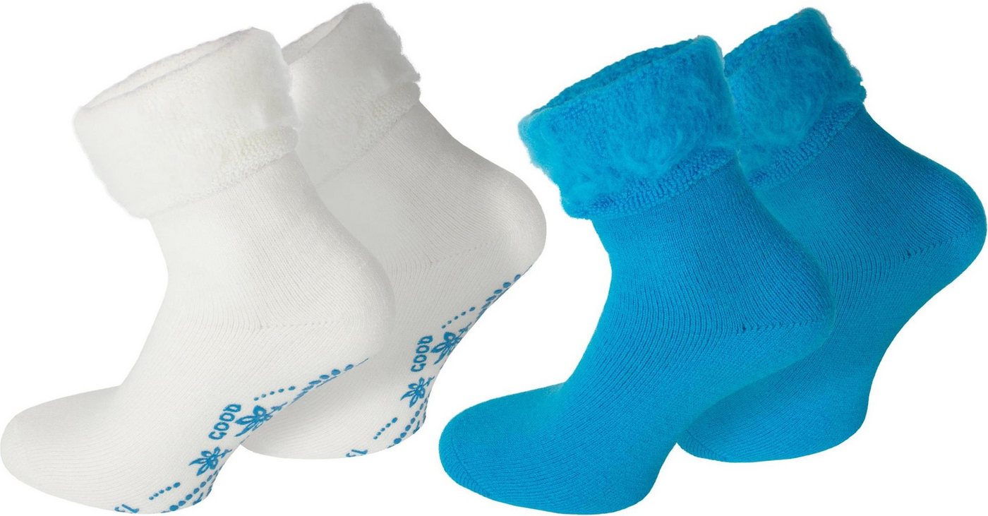 normani Kuschelsocken 4 Paar Kuschelsocken Dream mit ABS (4 Paar) mit Innenfrottee von normani