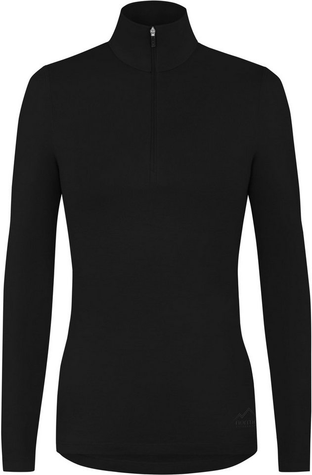 normani Langarmshirt Damen Merino Langarm mit 1/4 Zipper Launceston Merino Winter Outdoor Ski Pullover - Aus Merinowolle von normani