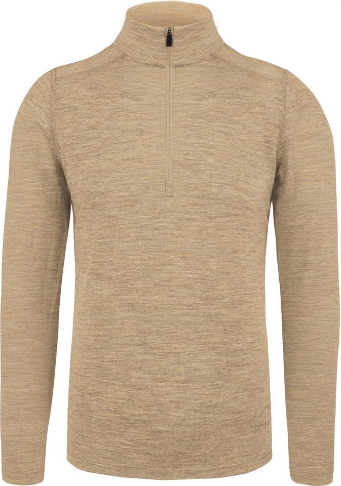 normani Langarmshirt Herren Merino Langarm mit 1/4 Zipper Canberra Merino Winter Outdoor Ski Pullover - Aus Merinowolle von normani