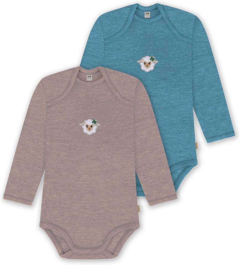 normani Langarmwickelbody 2er Pack Baby Merino Body Langarm Auckland Winter Wollbody Baby Langarmbody mit Umschlag von normani
