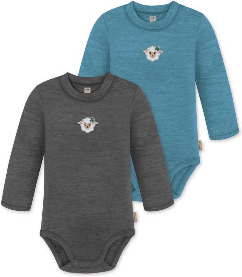 normani Langarmwickelbody 2er Pack Baby Merino Langarmbody „Tuai" von normani
