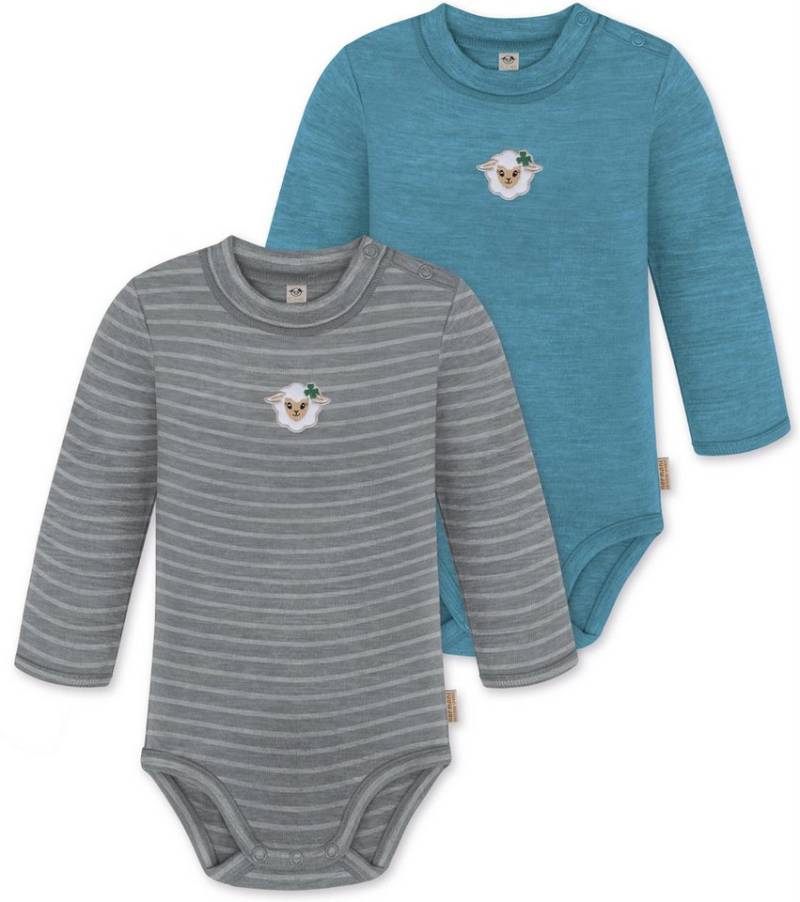 normani Langarmwickelbody 2er Pack Baby Merino Langarmbody „Tuai" von normani